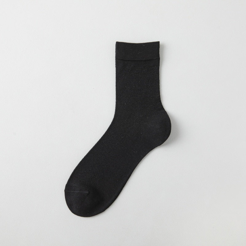 Cool Touch Silk Mesh Crew Socks – Odor-Resistant, Antibacterial & Ultra-Breathable