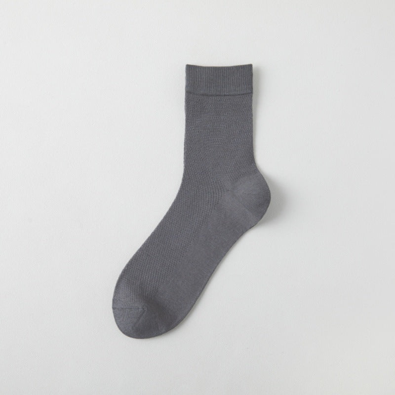 Cool Touch Silk Mesh Crew Socks – Odor-Resistant, Antibacterial & Ultra-Breathable