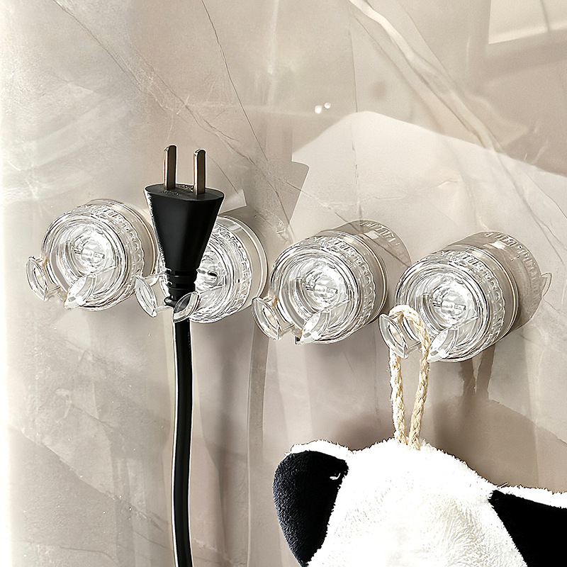 Strong Suction Cup Multi-functional Rotating Hook: Easy Installation,Durable Material