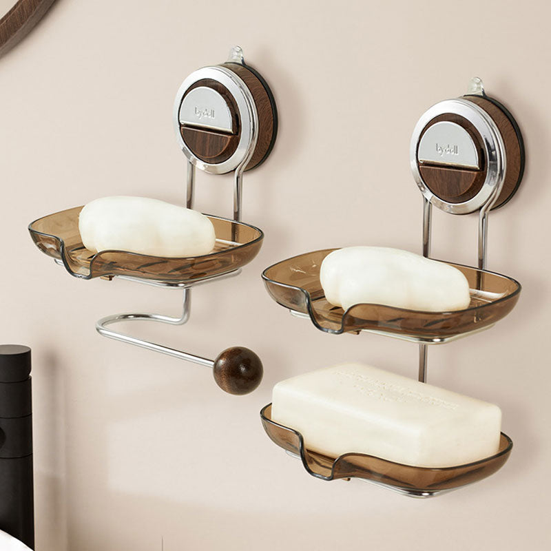 No-Drill Suction Soap Holder – Strong Hold & Drainable Design