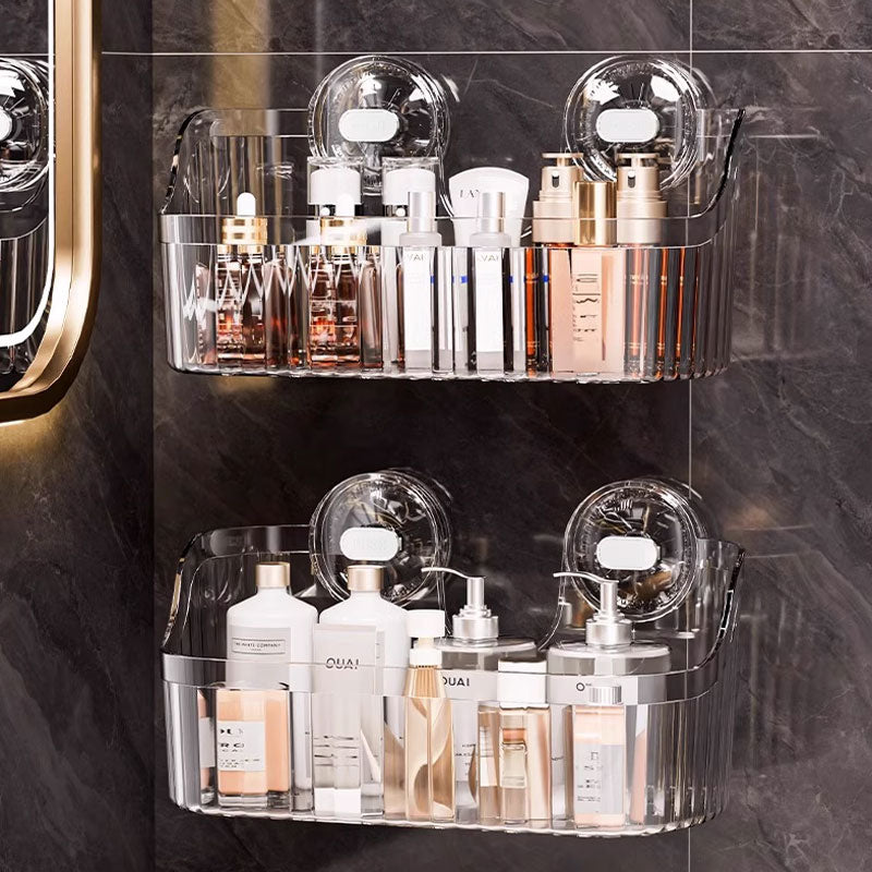 Acrylic Suction Storage Rack – No-Drill Design & Crystal-Clear Look