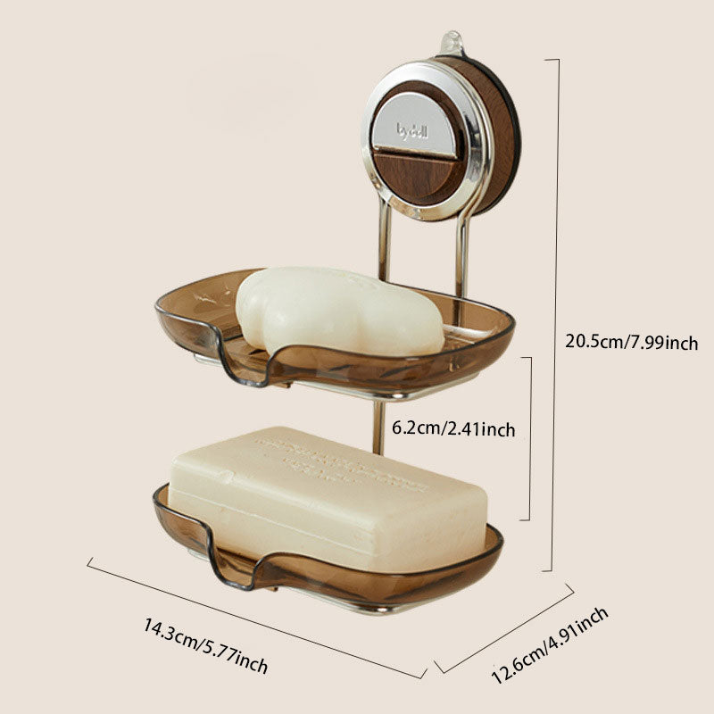 No-Drill Suction Soap Holder – Strong Hold & Drainable Design