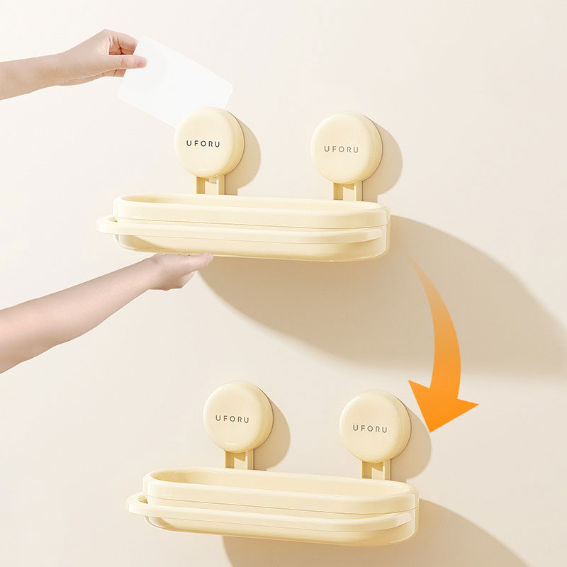 Kitchen Suction Storage Rack: No-Drill, Strong Load-Bearing & Easy to Clean
