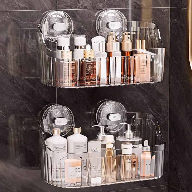Acrylic Suction Storage Rack – No-Drill Design & Crystal-Clear Look