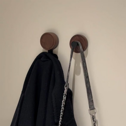 Wooden Suction Cup Hook – Strong Load Capacity, No-Trace Installation