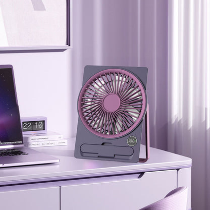 Ultra-Thin Card Fan – Quiet Operation, Dual Power Modes, Hangable & Standable