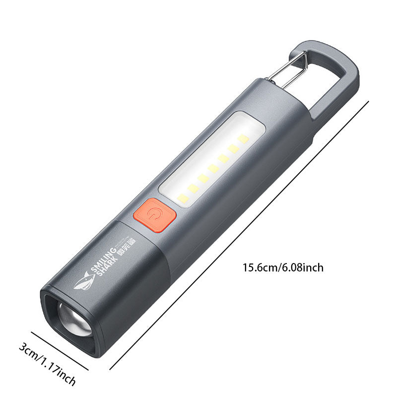 Zoomable Focus High-Lumen Flashlight: 3 Light Modes & Waterproof Design