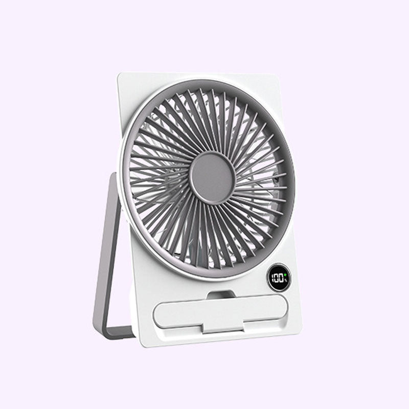 Ultra-Thin Card Fan – Quiet Operation, Dual Power Modes, Hangable & Standable
