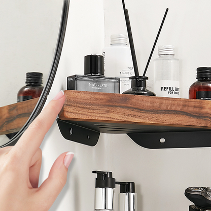 Triangle Bathroom Shelf – No-Drill & Strong Load Capacity
