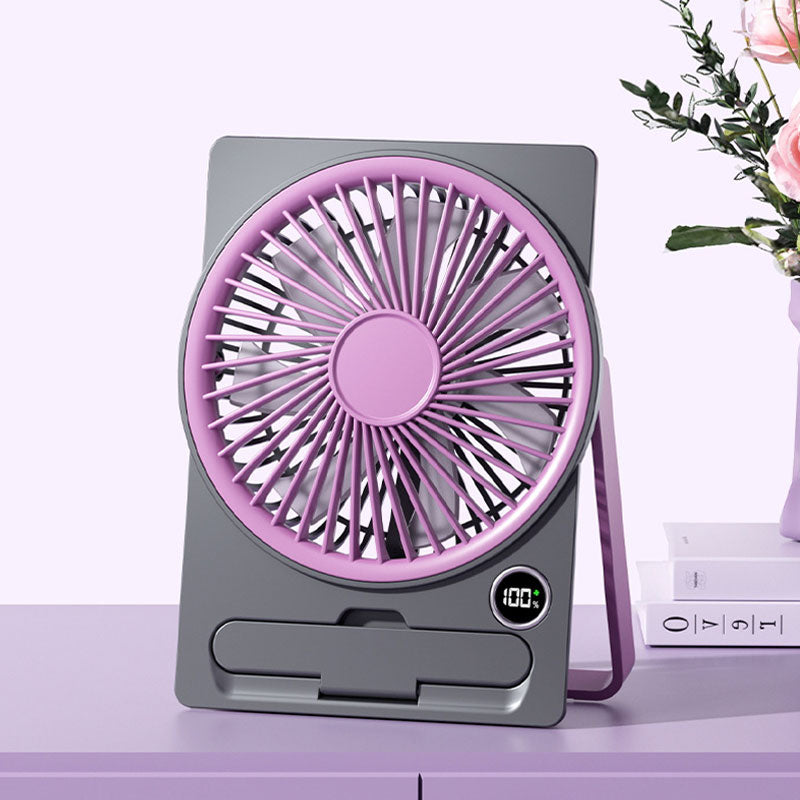 Ultra-Thin Card Fan – Quiet Operation, Dual Power Modes, Hangable & Standable