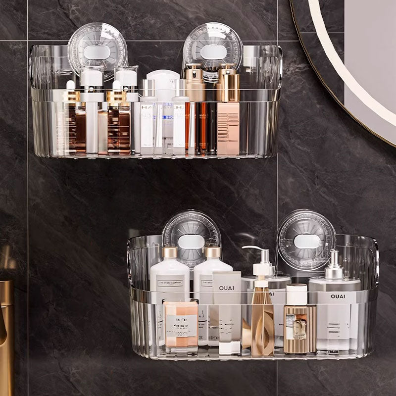 Acrylic Suction Storage Rack – No-Drill Design & Crystal-Clear Look