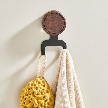 Wooden Suction Cup Hook – Strong Load Capacity, No-Trace Installation