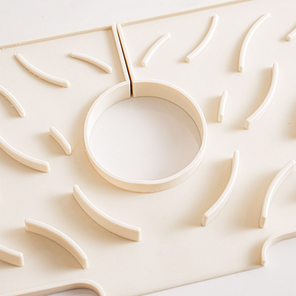 Wavy Silicone Faucet Draining Mat – Non-Slip & Thickened Design