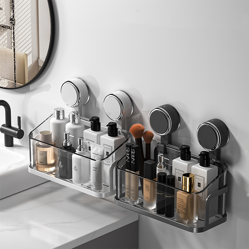 Double-Layer Suction Shelf – Drill-Free Mounting & Strong Load Capacity
