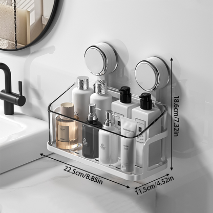 Double-Layer Suction Shelf – Drill-Free Mounting & Strong Load Capacity