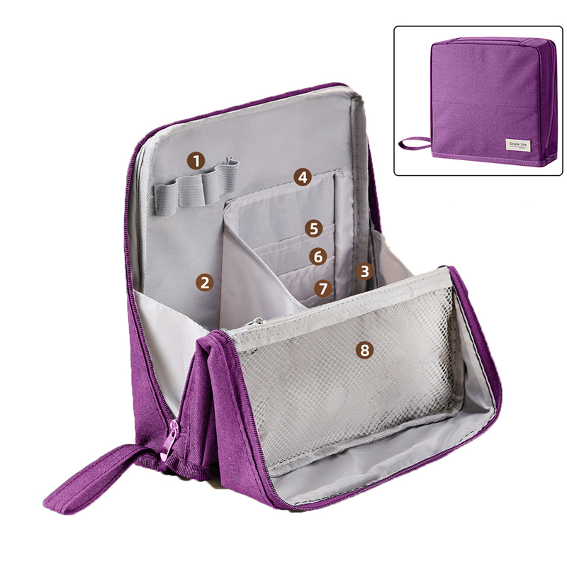 Standing Makeup Bag – Portable, Large Capacity