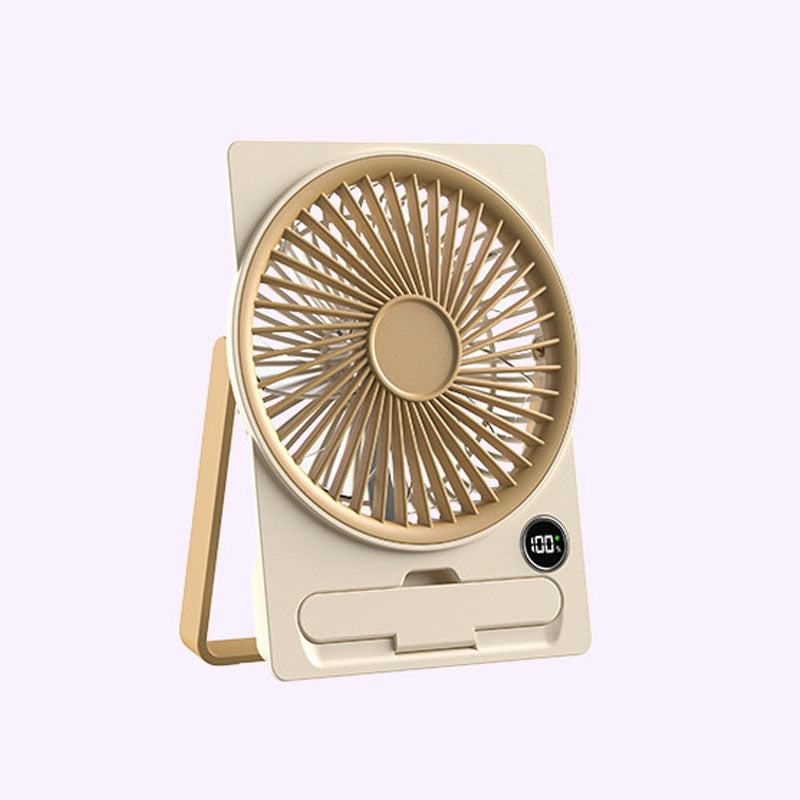 Ultra-Thin Card Fan – Quiet Operation, Dual Power Modes, Hangable & Standable