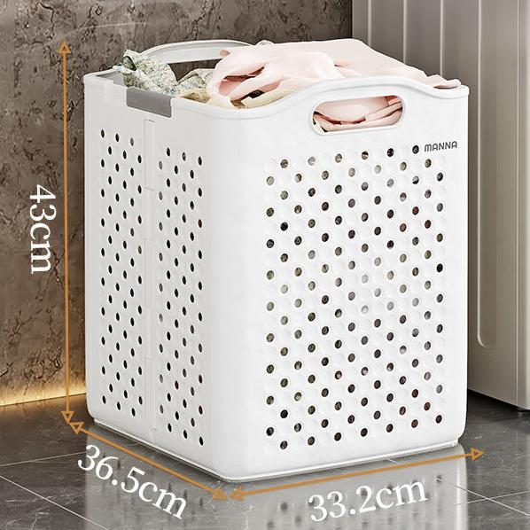 Large Capacity Collapsible Laundry Basket: Breathable Design & Built-In Wheels