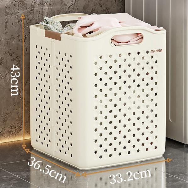 Large Capacity Collapsible Laundry Basket: Breathable Design & Built-In Wheels