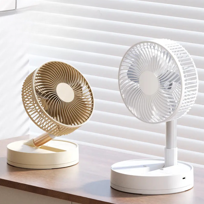 Foldable Desktop & Floor Fan – Cordless, Portable & Adjustable