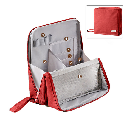 Standing Makeup Bag – Portable, Large Capacity