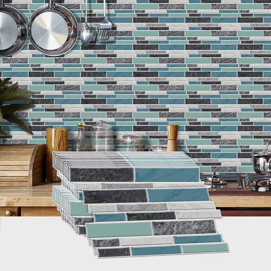 Brick-Pattern Mosaic Self-Adhesive Wallpaper - Cuttable, Waterproof & Stain-Resistant