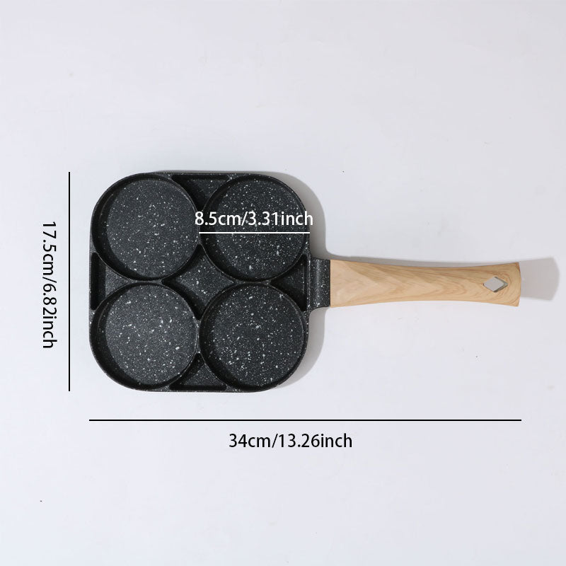 3-in-1 Nonstick Frying Pan: Ideal for Eggs, Bacon, and Burgers
